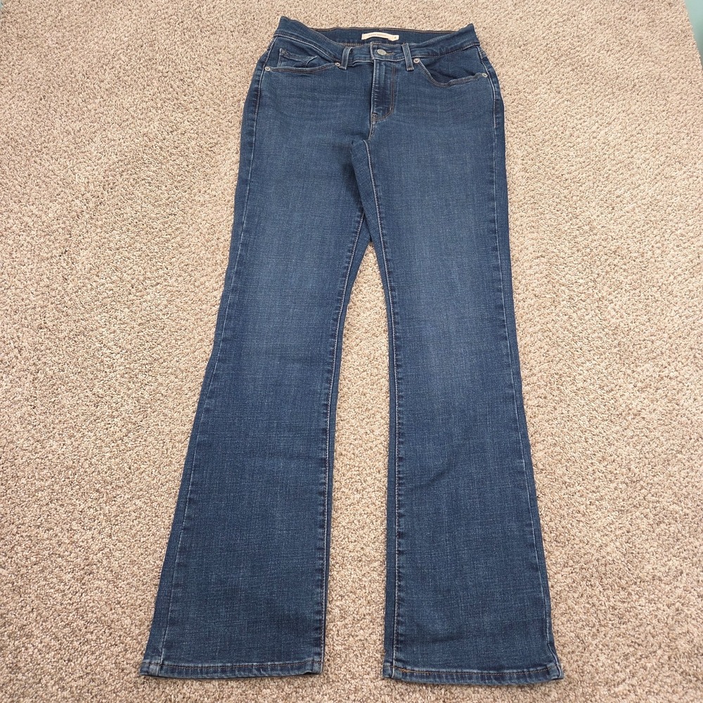 Levi's Women's Classic Bootcut Jeans Size 4 Blue Mid Rise Dark Wash (Fits 28x31)